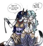  ankh bastet cat couple danival domination egyptian ermine feline female furcadia goth harem leash lesbian m&#039;rill mab self_image stoat submissive weasel 