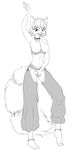  breasts canine clothing crotchless_pants female fingering fox hair jewelry krystal mammal masturbation monochrome necklace nintendo nipples nude pussy scorpdk short_hair solo star_fox tail_band video_games 