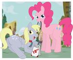  derpy_hooves_(mlp) english_text equine female friendship_is_magic looking_at_viewer my_little_pony pinkie_pie_(mlp) pussy 