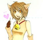  animal_ears bell cat_ears cat_girl cat_tail heart highres short_hair tail 