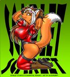  butt canine extinctioners female fox max_blackrabbit pose scarlet_(extinctioners) solo 