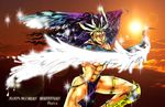  cars_(jojo) fabulous jojo_no_kimyou_na_bouken kars_(jojo) long_hair male male_focus wings 