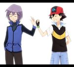  2boys child multiple_boys pokemon satoshi_(pokemon) shinji_(pokemon) 