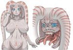  drool fangs female monster monstergirl nightmare_fuel nude petako petaroh saliva tentacles what what_has_science_done wide_hips zanburg 