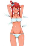  bikini blush breasts cameltoe cleavage fuuro_(pokemon) gym_leader pokemon smile swimsuit tynamo 