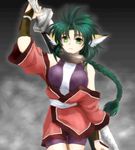  female karura ponytail sword unknown_artist utawarerumono weapon 