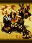  emboar fire fire_type_pokemon highres nintendo pignite pokemon tepig untindo 