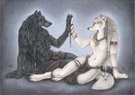  bound braids canine collaboration cord couple dark_natasha female goldenwolf hands loincloth male matched_pair mates tail tied topless tribal underwear white wolf yin_and_yang yin_yang 
