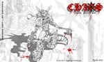  armor bolter chain_axe chaos_marine jump_pack kangaroo karo male marsupial space_marine warhammer_(franchise) warhammer_40k weapon 