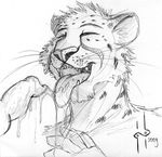  canine cheetah cum feline gay hufnaar male oral shot 