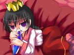  black_hair crown crystal fairy glasses kirby_(series) kirby_64 nintendo purple_eyes queen_ripple sexually_suggestive 