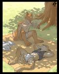  ^69 canine cute ear_tuft fundoshi hindpaw hot loincloth sleeping spread_legs spreading sweat topless underwear 