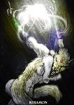  action alchera canine digimon dynamic fox lightning off_model renamon solo 
