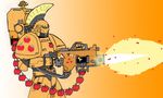  apple apple_core applejack_(mlp) armor belt_fed friendship_is_magic fruit hat heavy_bolter my_little_pony space_marine unconventional_weapon warhammer_(franchise) warhammer_40k 