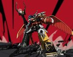  highres mecha monmon_(monban) no_humans robot super_sentai tensou_sentai_goseiger wings 