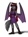  dress mammal plain_background red_gloves solo undead unknown_artist vampire white_background wings wolf 