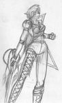  arche_kruz design female mobian sally_acorn senshi solo sonic_(series) sword weapon 