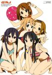  :d :o ;d absurdres akiyama_mio arms_up barefoot bikini bikini_skirt black_eyes blonde_hair blue_eyes bracelet brown_eyes brown_hair earrings eyebrows feet front-tie_top hair_ornament hairband hairclip highres hirasawa_yui horiguchi_yukiko hug jewelry k-on! kneeling kotobuki_tsumugi long_hair multicolored multicolored_bikini multicolored_clothes multicolored_stripes multiple_girls nakano_azusa navel non-web_source official_art one_eye_closed one_knee open_mouth round_teeth side-tie_bikini side_ponytail smile striped striped_bikini striped_swimsuit swimsuit tainaka_ritsu teeth toes twintails v very_long_hair 