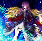  bad_id bad_pixiv_id blonde_hair dress gradient_hair highres hijiri_byakuren kiyonaka_rei long_hair multicolored_hair purple_hair smile solo sorcerer's_sutra_scroll touhou very_long_hair yellow_eyes 