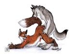  anal anal_penetration ass_up bdsm bondage bound canine canine_penis fox from_behind gay male nude penetration penis raised_tail sex tail tani_da_real wolf 