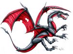  aarok cynder dragon female feral scalie solo spyro_the_dragon wings 