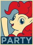  equestria-election equine female feral friendship_is_magic hi_res horse mammal my_little_pony parody pinkie_pie_(mlp) pony poster propaganda solo 