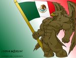  ! brown_eyes eagle flag male mexico muscles patriotic proud solo standing x_sudomon 