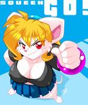  anthro breasts chalo cleavage clothed clothing female mammal mouse rodent solo squeek tight_clothing 