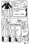  black_and_white cat comic crying daisy depressed dialog disaster_dominoes disasterdominoes english_text feline female laugh lucy lucy_(bcb) mammal monochrome open_mouth plain_background sketch smile sue_(bcb) suicide taeshi_(artist) tears text white_background wide_eyed 