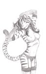  breasts feline female garters gloves looking_at_viewer mustakrakish nipples nude nymphetamine smile solo standing stockings tiger 