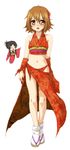  akiyama_mio bikini blood brown_eyes brown_hair chibi chibi_inset hayashiya_zankurou highres japanese_clothes k-on! kimono multiple_girls nosebleed print_sarong red_sarong sandals sarong short_hair socks swimsuit tainaka_ritsu 