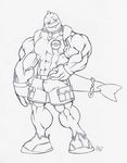  cetacean grin male marine muscles necklace orca pok&eacute;mon sketch skintight solo standing tail tkc2021 