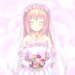  bad_id bad_pixiv_id blush bouquet closed_eyes collet_brunel dress flower rose shiwasuzuki solo tales_of_(series) tales_of_symphonia wedding_dress white white_background 