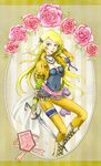  ao_(pixiv1743221) blonde_hair blue_eyes boots celes_chere choker female final_fantasy final_fantasy_vi flower jacket jewelry long_hair necklace pants solo sword weapon 