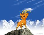  caprine feral goat hooves horn horns japanese_text mammal mountain text unknown_artist wallpaper 