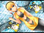  bad_id bad_pixiv_id bare_shoulders blonde_hair blue_eyes cable choker emolga gen_5_pokemon gym_leader headphones kamitsure_(pokemon) midriff navel open_mouth pantyhose pokemon pokemon_(creature) pokemon_(game) pokemon_bw shinekalta short_hair 