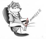  canine chair dragondrawer epic_expression erection humour knot male necklace o_o penis raging_hardon shriek sitting skerreeee snarl solo talking_penis what what_has_science_done wolf 