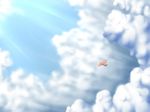  airplane clouds flying sky sunshine tail_tales 