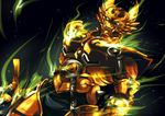  bad_id bad_pixiv_id denji fangs garo garo_(series) green_eyes solo sword weapon 