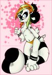  albino ambiguous_gender cub goth heterochromia holly_massey lemur panties piercing scar solo tail tattoo underwear zeriara_(character) 