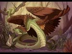 feathers feral neondragon reptile scalie snake wings 
