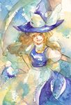 bad_id bad_pixiv_id campanula-star hat kirisame_marisa solo touhou traditional_media witch witch_hat 