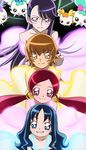  blue_eyes blue_hair brown_hair chypre_(heartcatch_precure!) coffret_(heartcatch_precure!) cologne_(heartcatch_precure!) everyone glasses hanasaki_tsubomi haruyama_kazunori heartcatch_precure! kurumi_erika long_hair multiple_girls myoudouin_itsuki off_shoulder potpourri_(heartcatch_precure!) precure purple_eyes purple_hair red_eyes red_hair tsukikage_yuri twintails yellow_eyes 