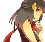  black_hair brave_tls hair_ornament hairclip highres hikari_(pokemon) pokemon red_scarf scarf simple_background solo white_background 