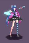  goth_dress honekoneko panty_&amp;_stocking_with_garterbelt stocking_(character) stocking_(psg) stripes_i_&amp;_ii sword weapon 