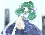  amii bad_id bad_pixiv_id frog hair_ornament highres kochiya_sanae long_hair snake solo touhou 