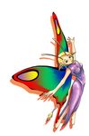 butterfly dress elf female insect leap pigtails rainbow solo wings 
