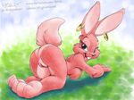  breasts female ferris lagomorph piercing pussy rabbit side_boob solo 