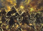  armor army battle battlefield canine combat fangs infantry jeacn knight male mediaeval shield snarl sword warrior weapon wolf 