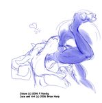  &hearts; blue_and_white brian_harp canine dragon jidane scalie sketch vore wolf 